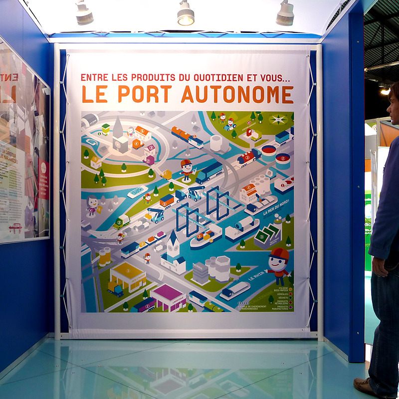 Carte didactique du Port Autonome de Strasbourg 